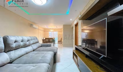 Apartamento com 3 dormitórios para alugar, 124 m² por R$ 5.500,01/mês - Canto do Forte - Praia Grande/SP