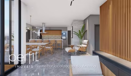 Cobertura em construção a venda com uma suite e duas demi-suites no bairro America - Joinville/ SC
