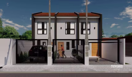 Sobrado geminado com 2 dormitórios à venda, 58 m² por R$ 220.000 - Centro - Araquari/SC