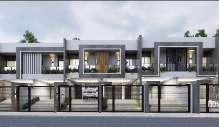 Sobrado com 3 dormitórios à venda, 105 m² por R$ 660.798,00 - Bom Retiro - Joinville/SC