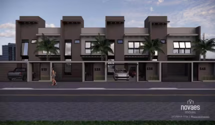 Sobrado com 3 dormitórios à venda, 101 m² por R$ 760.000 - Glória - Joinville/SC