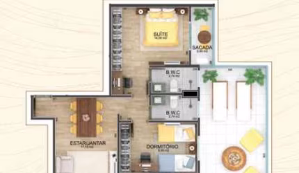 Apartamento Garden com 2 dormitórios à venda, 113 m² por R$ 1.224.580,00 - Jardim São Dimas - São José dos Campos/SP