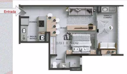 Apartamento à venda, 49 m² por R$ 467.000,00 - Alto da Boa Vista - Sorocaba/SP