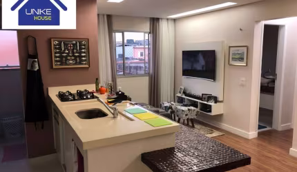 Apartamento com 2 quartos, 1 vaga de garagem todo mobiliado