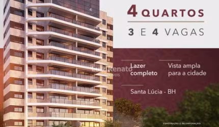 Apartamento à venda 4 quartos 2 suítes 4 vagas - Santa Lúcia