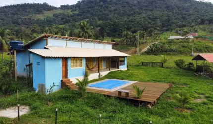 Sítio com casa de 3 quartos, 8.375,74m² de terreno , à venda  em São João de Jabuti em Guarapari-ES