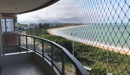 Apartamento á venda 3 Quartos sendo 1 suíte, frente para praia, 120 m²  - Enseada Azul - Guarapari-ES