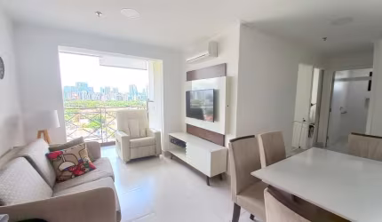 Apartamento tipo flat para locação mobiliado e equipado com 2 dormitórios 1 vaga ao lado da Bandeir