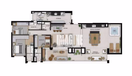Apartamento no Tatuapé com 3 Dormitórios sendo 3 Suítes, 2 Vagas, 181 m²