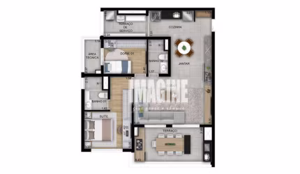 Apartamento na Cidade Patriarca com 2 Dormitórios sendo 1 Suíte, 1 vaga, 94 m²