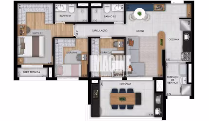 Apartamento na Vila Matilde com 3 Dormitórios sendo 1 Suíte, 1 Vaga, 86 m²