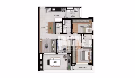 Apartamento na Vila Prudente com 3 Dormitórios sendo 1 Suíte, 1 Vaga, 100 m²
