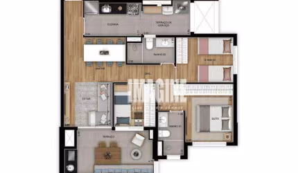 Apartamento na Vila Prudente  com 3 Dormitórios sendo 1 Suíte, 2 Vagas, 79 m²
