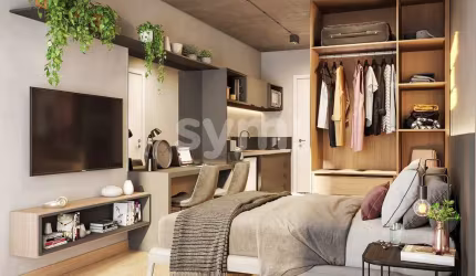 Apartamento com 1 quarto à venda na Rua Rockefeller, 476, Rebouças, Curitiba por R$ 286.000
