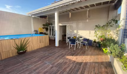Cobertura à venda, 184 m² por R$ 850.000,00 - Tupi - Praia Grande/SP