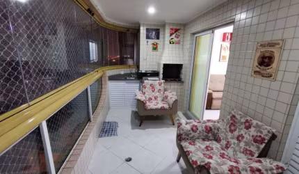 Apartamento com 3 dormitórios à venda, 114 m² por R$ 725.000,00 - Vila Assunção - Praia Grande/SP