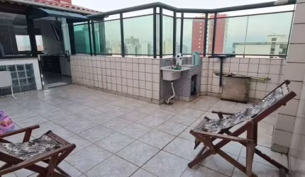Cobertura com 3 dormitórios à venda, 176 m² por R$ 690.000,00 - Ocian - Praia Grande/SP