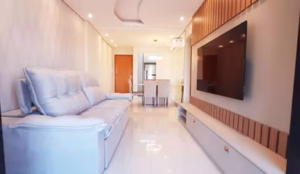 Apartamento à venda com 2 dormitórios MOBILIADO, 71 m² por R$ 715.000 - Aviação - Praia Grande/SP