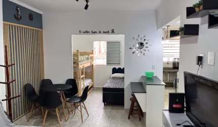 Apartamento tipo kitnet na Guilhermina para locação