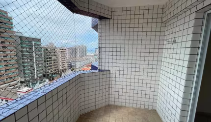 Apartamento com 2 dormitórios para alugar, 90 m² por R$ 3.000,02/mês - Vila Guilhermina - Praia Grande/SP