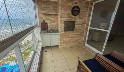 Apartamento pé na areia com 2