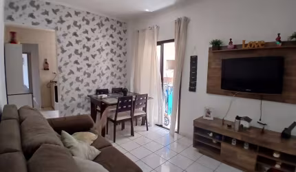 Apartamento com 1 dormitório para alugar, 52 m² por R$ 2.200,02/mês - Aviação - Praia Grande/SP