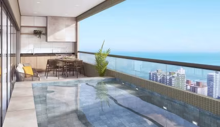 Apartamento à venda no Canto do Forte em Praia Grande - SP.