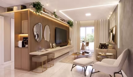 Apartamento lançamento à venda na Aviação em Praia Grande - SP.