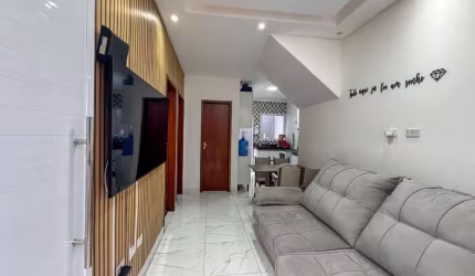 Casa com 2 dormitórios para alugar, 60 m² por R$ 2.200,00/mês - Vila Assunção - Praia Grande/SP