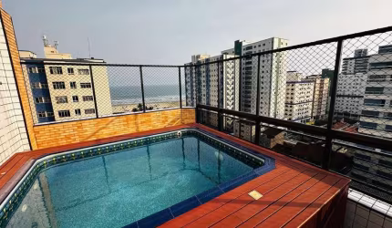 Cobertura à venda na Guilhermina, Praia Grande - Vista Mar!