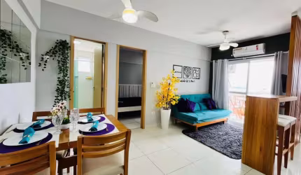 Apartamento com 1 dormitório à venda, 45 m² por R$ 380.000,00 - Vilamar - Praia Grande/SP