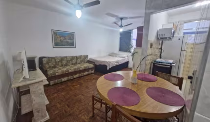 Kitnet com 1 dormitório para alugar, 41 m²  - Canto do Forte - Praia Grande/SP