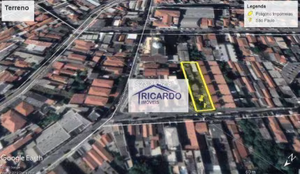 Terreno à venda, 555 m² por R$ 1.000.000,00 - Vila Bela - São Paulo/SP