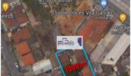 Terreno à venda, 1000 m² por R$ 3.000.000,00 - Vila Galvão - Guarulhos/SP