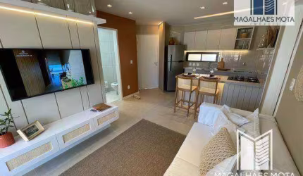 Repasse no Beach Way Riviera com 2 dormitórios à venda, 53 m² por R$ 480.000 - Curralinhos - Aquiraz/CE