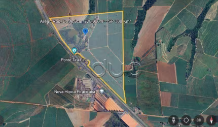 Área à venda, 728000 m² por R$ 36.500.000,00 - Batistada - Rio das Pedras/SP