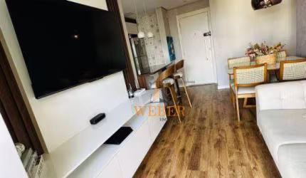 Apartamento com 2 dormitórios à venda, 64 m² por R$ 530.000,00 - Chácara Agrindus - Taboão da Serra/SP