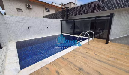 CASA SOBREPOSTA ALTA - VENDA - 3 QUARTOS (3 SUÍTES) - PISCINA - EMBARÉ - SANTOS/SP (CA0870)