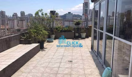 Cobertura com 3 dormitórios à venda, 215 m² por R$ 800.000,00 - Boqueirão - Santos/SP