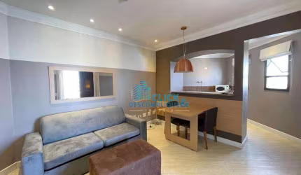Flat com 1 dormitório à venda, 48 m² por R$ 469.000,00 - Gonzaga - Santos/SP