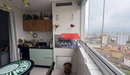 Apartamento com 3 dormitórios à venda, 85 m² por R$ 1.350.000 - Boqueirão - Santos/SP