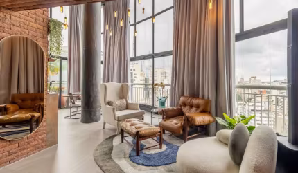 Duplex para venda e locação com 2 quartos, sendo 2 suítes, 197m²