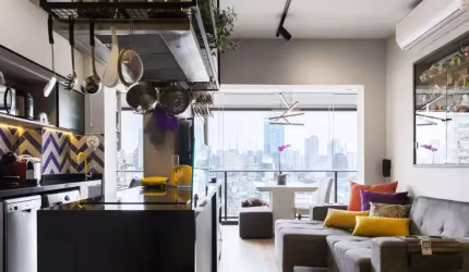 Apartamento tipo para venda com 1 quarto, sendo 1 suíte, 48m²