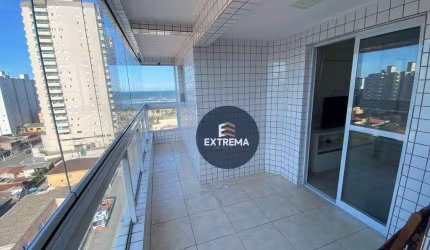 Apartamento Vista Mar com 2 dormitórios sendo 1 Suite , à venda, por R$ 450.000 - Mirim - Praia Grande/SP