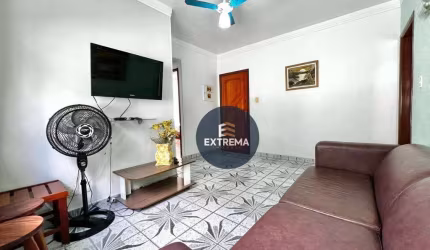 100m da Praia - Apartamento com 2 dormitórios à venda, 56 m² por R$ 290.000 - Guilhermina - Praia Grande/SP