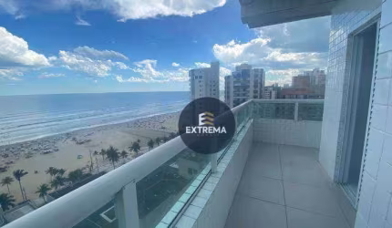 Apartamento ,com Vista Total para o Mar com 3 dormitórios à venda, 94 m² por R$ 650.000 - Aviação - Praia Grande/SP