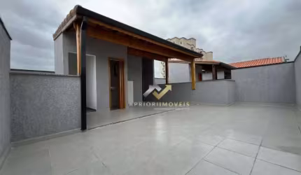 Cobertura com 2 dormitórios à venda, 97 m² por R$ 519.400,00 - Vila Homero Thon - Santo André/SP
