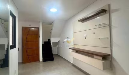 Cobertura com 2 dormitórios para alugar, 88 m² por R$ 2.700,00/mês - Vila Pires - Santo André/SP