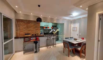 Apartamento com 2 dormitórios para alugar, 67 m² por R$ 4.083,54/mês - Vila Homero Thon - Santo André/SP