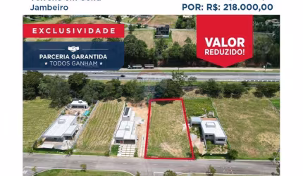 Terreno a Venda em condomínio com 1.000m² em Jambeiro